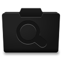 Black Searches Icon 128x128 png